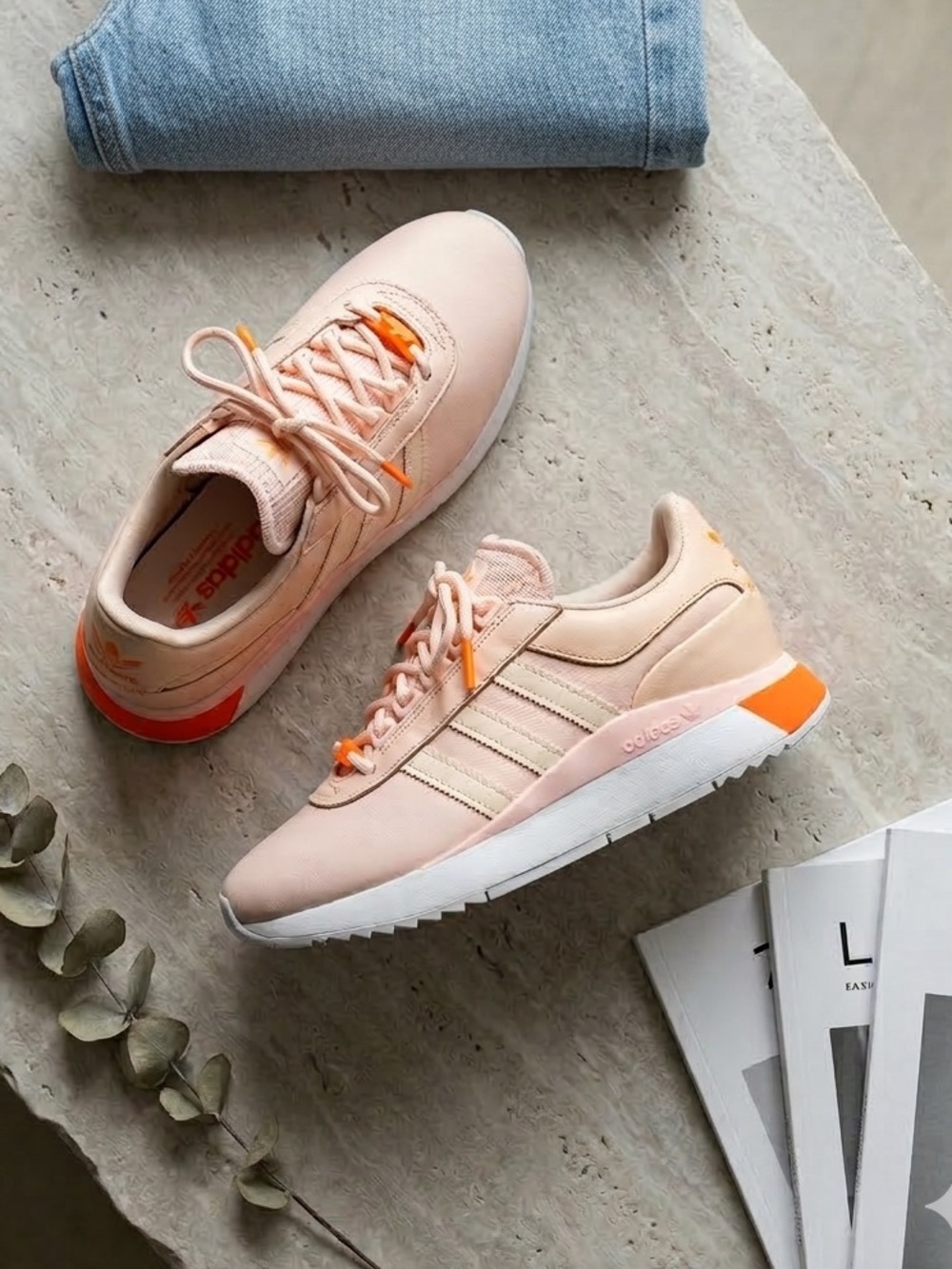 adidas Originals SL Andridge Women’s Sneakers Pink Tint Signal Orange NWB